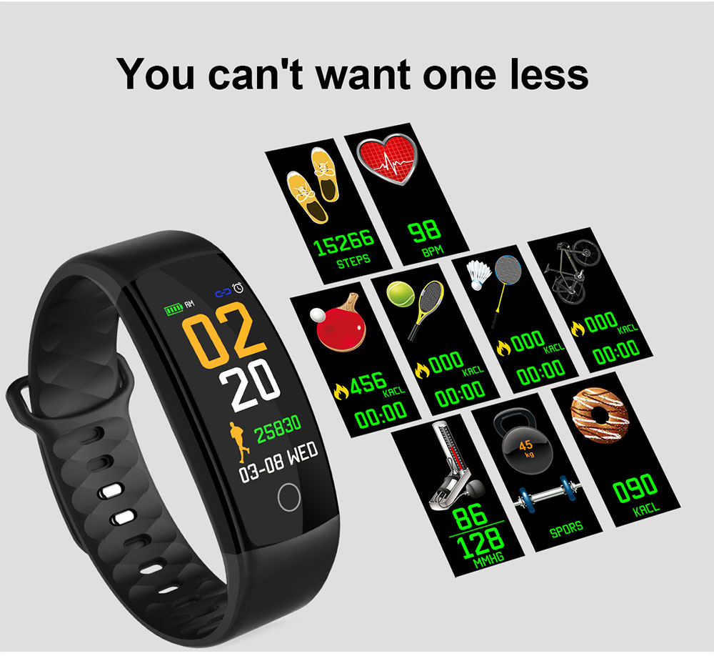 QS01 Sports Smart Bracelet Heart Rate / Sleep Monitor / Pedometer