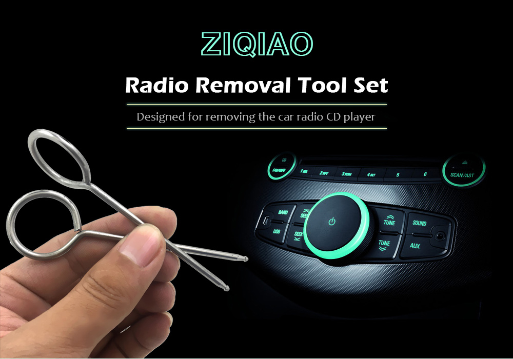 ZIQIAO XHD - 002 8-in-1 Car Audio Removal Keys Tools Terminal Remover Extraction Kit