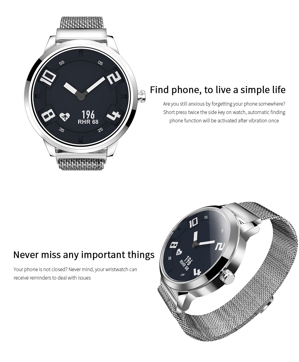 Lenovo Watch X Milanese Import Movt OLED Display Ultra-long Standby Wristwatch