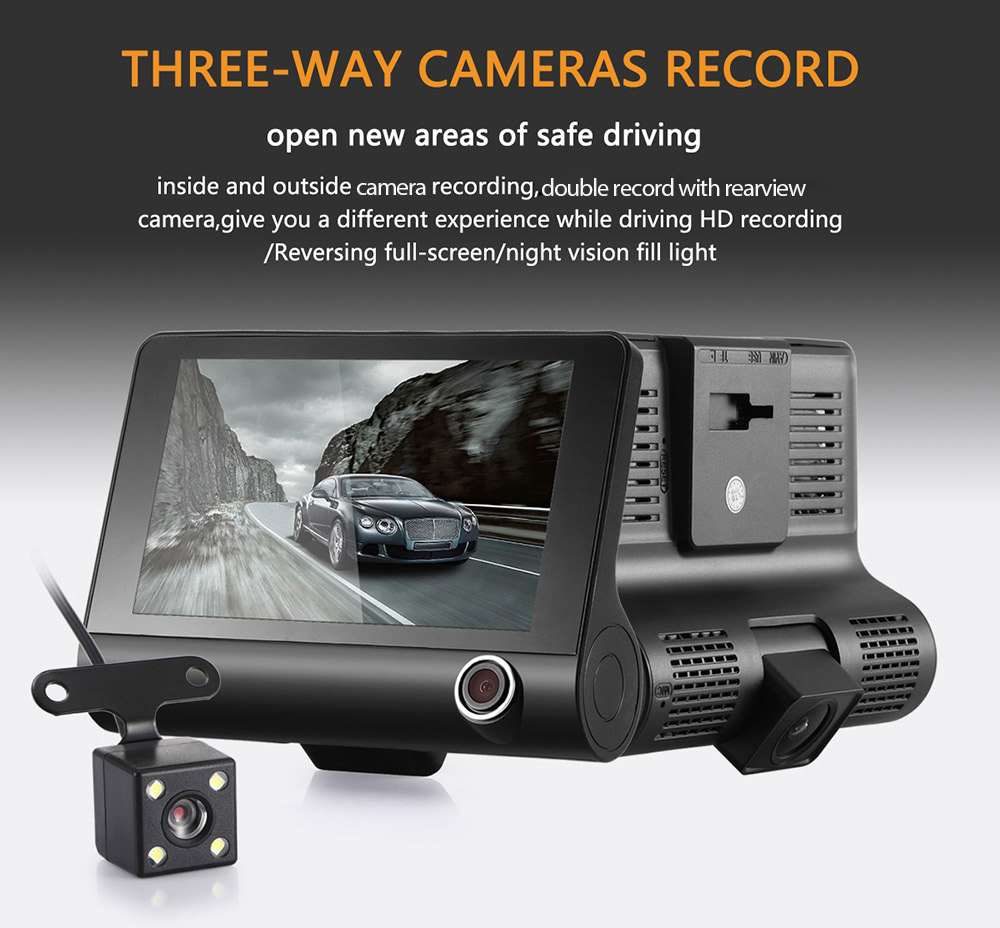 KATUXIN A32 Full HD 1080P Car DVR 170 Degrees Wide Angle 4 inch Dash Cam with Night Vision / G-sensor / Parking Monitor
