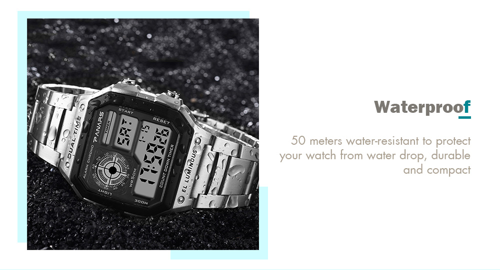 PANARS 8113 Outdoor Sports Waterproof LED Watch