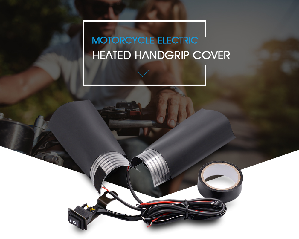 CS - 043A1 12V Universal Motorcycle Electric Heated Handgrip Cover Kit