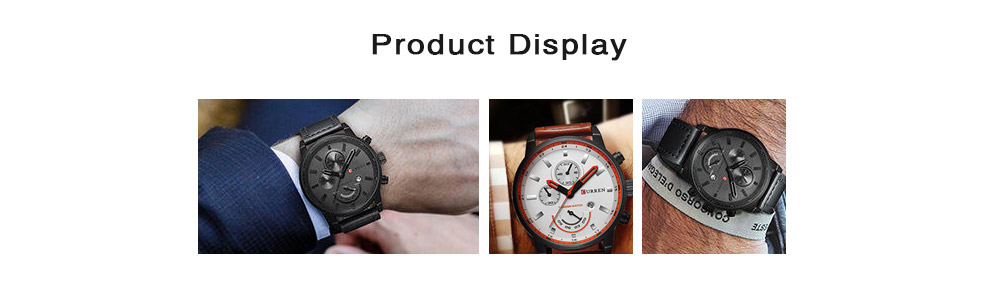 CURREN 8217 Casual Men Quartz Watch with Decorative Sub-dial