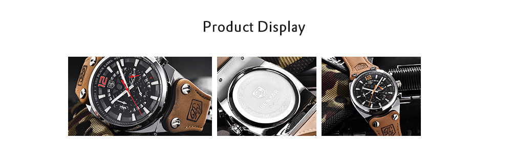 BENYAR Mens Top Luxury Chronograph Sport Fashion Brand Waterproof Military Watch
