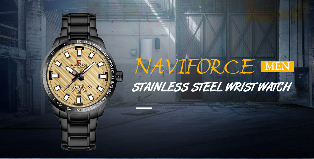 NAVIFORCE Luxury Brand Men Stainless Steel Wrist Watches