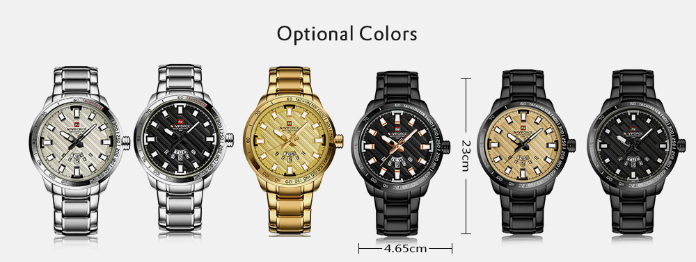 NAVIFORCE Luxury Brand Men Stainless Steel Wrist Watches