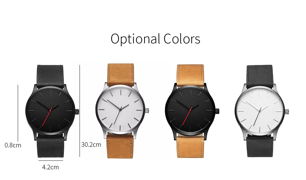 Large Dial Luxury Brand Men Sports Quartz Watches Clock Leather Wristwatch