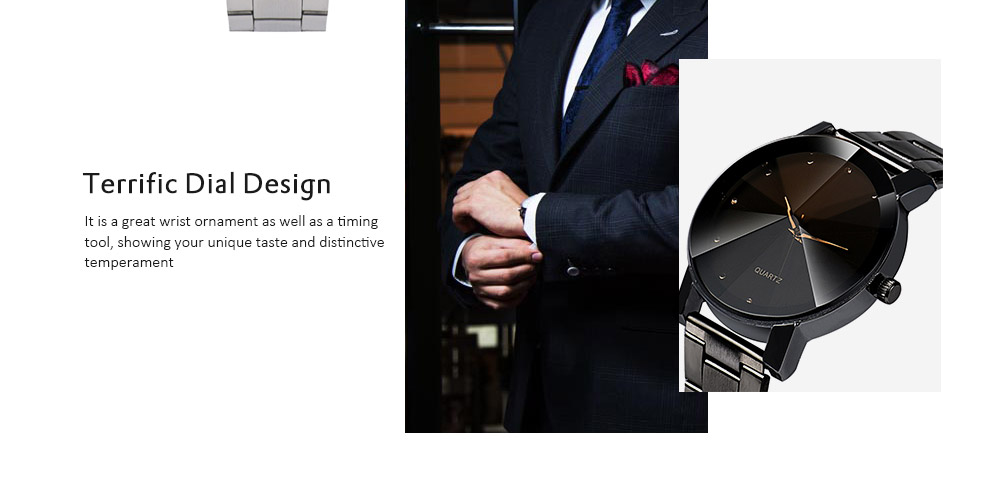 V5 Man Fashion Stainless Steel Cool Quartz Watch