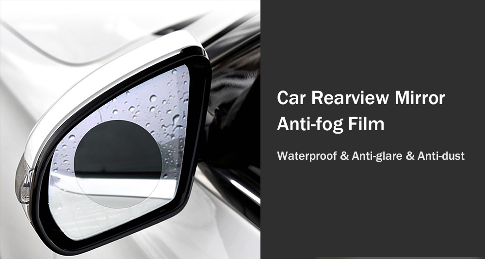 2PCS Car Rearview Mirror Anti-fog Film