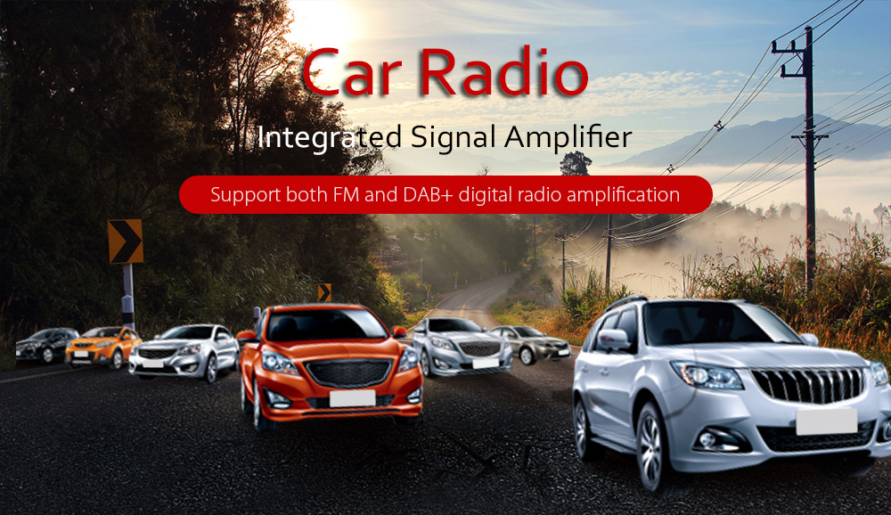 BF1 DC 12 - 24V Car FM DAB + Digital Radio Integrated Signal Amplifier