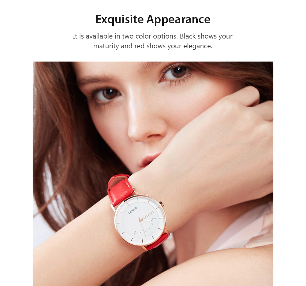 Lenovo Watch S Smartwatch Business Leisure 5ATM Waterproof Quartz Watch