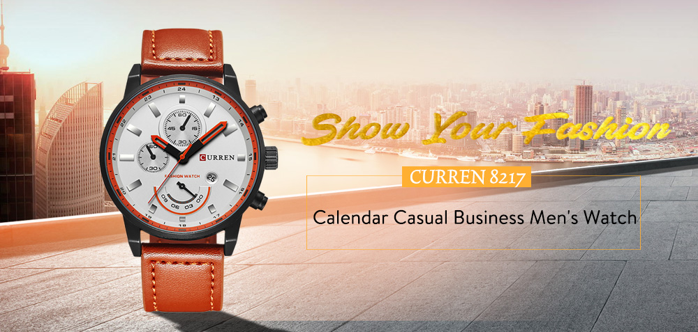 CURREN Calendar Casual Business Men's Watch