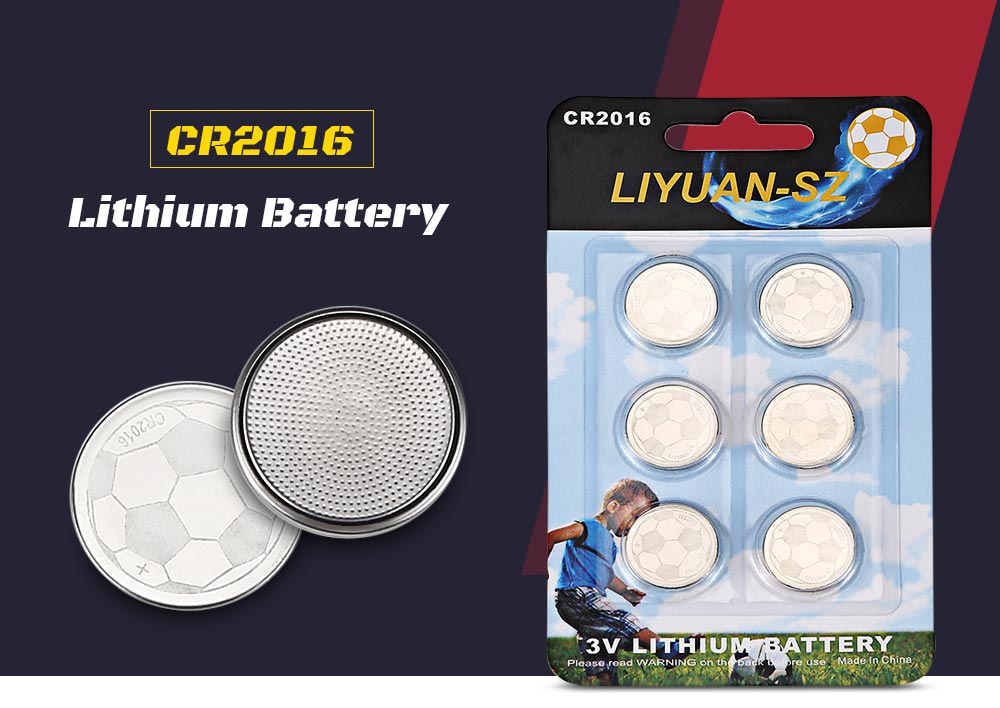 CR2016 3V 350mAh Lithium Battery for Watch