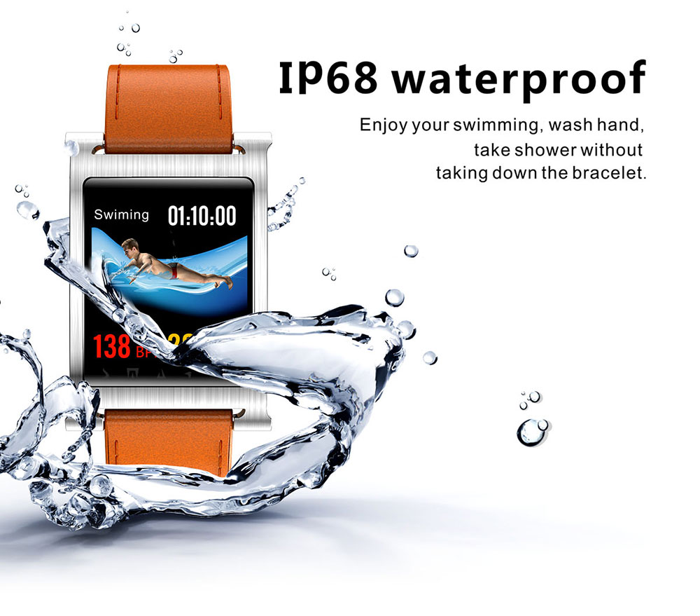 CACGO K6 Smart Bracelet 1.3 inch Nordic N52832 64KB RAM 512KB ROM Heart Rate Monitor IP68 Waterproof Step Count Sedentary Reminder 230mAh Built-in
