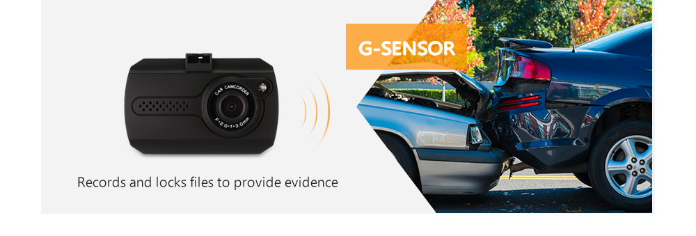 W2 Mini 720P HD 1.5 inch Car Driving Recorder Camcorder Dash Cam G-sensor Loop Recording