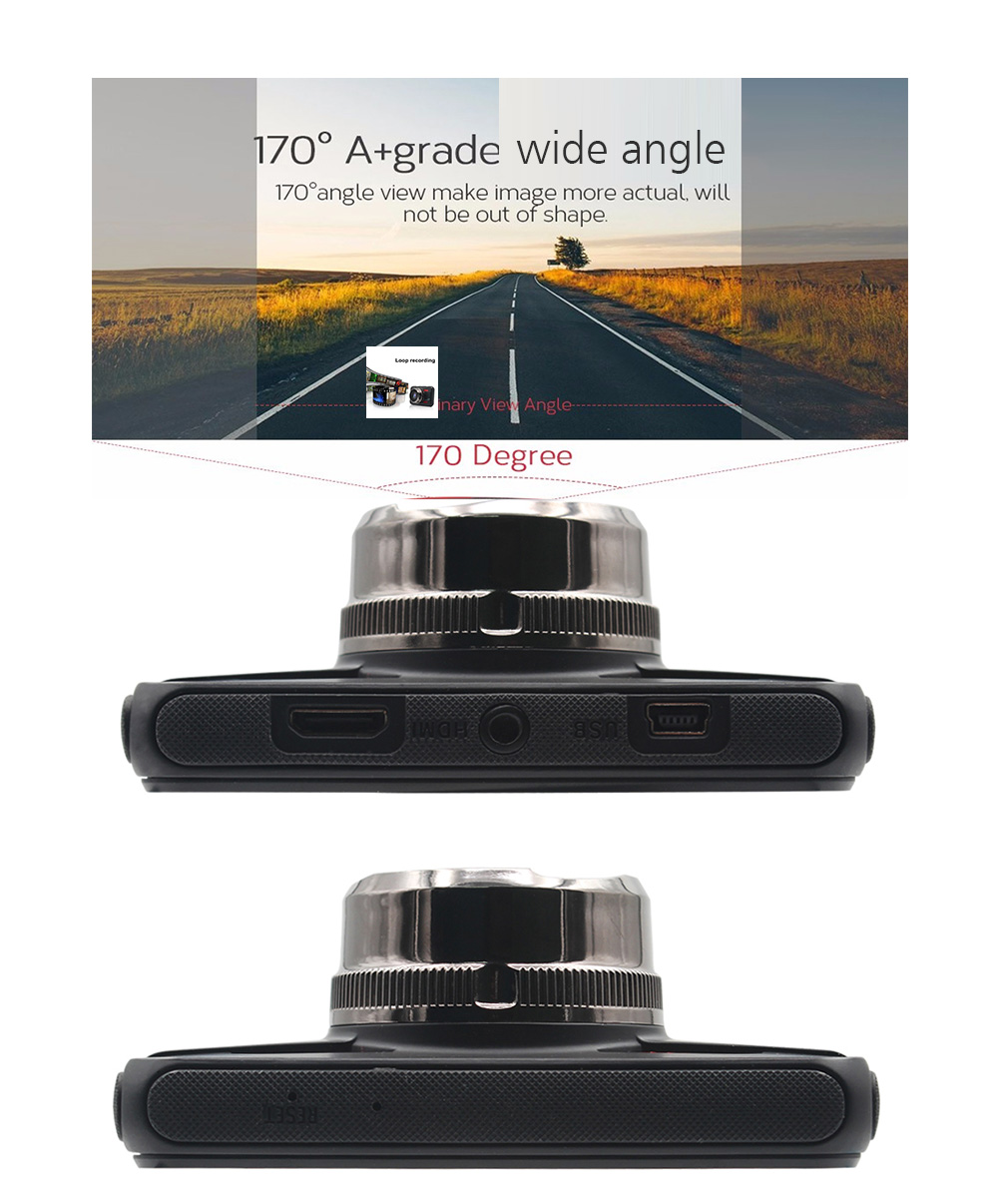 ZIQIAO JL-A80 3.0 Inch Full HD 1080P Car DVR Car Camera Video Registrator Recorder HDR G-sensor Dash Cam DVRs