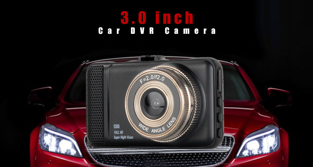 Dvr Camera 1080P Full HD 170 Degree angle New 3.0 inch CAR DVR Camera T659 For Driving Recording Car Detector