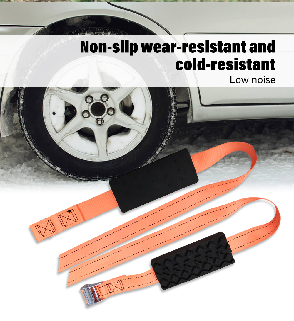 2pcs Reusable Tire Anti-skid Block for Car Truck Emergency Winter Driving