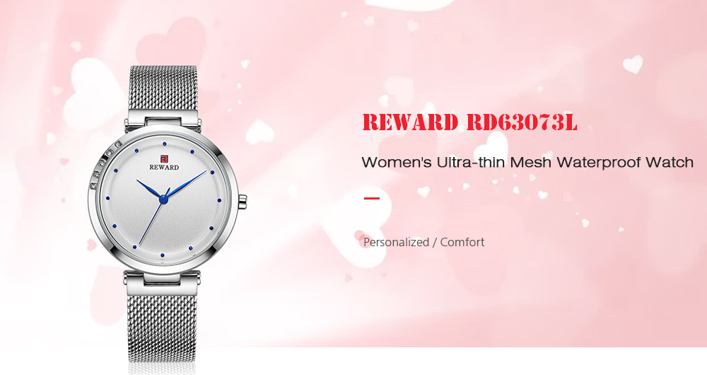 REWARD RD63073L Women's Ultra-thin Mesh Waterproof Watch