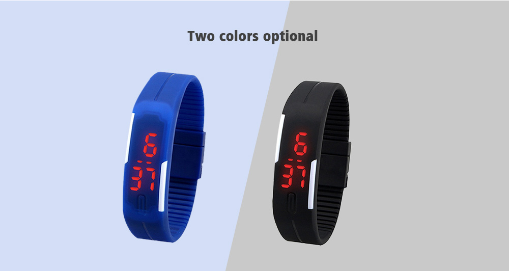 LieDao Silicone Jelly Unisex LED Wrist Watch Bracelet