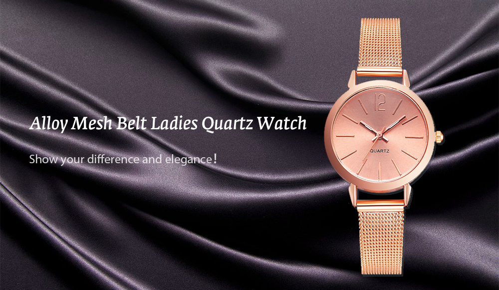 XR2765 Alloy Mesh Belt Ladies Quartz Watch