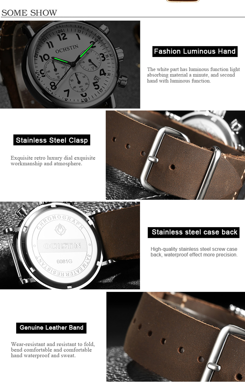 OCHSTIN 6081A Fashion Business Men's Watch with Box