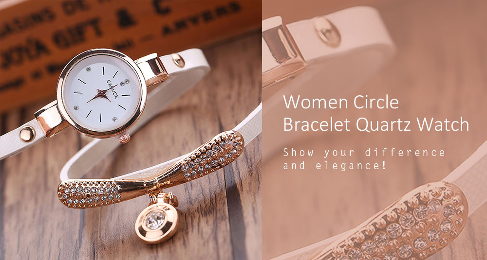 XR1931 Women Circle Bracelet Quartz Watch
