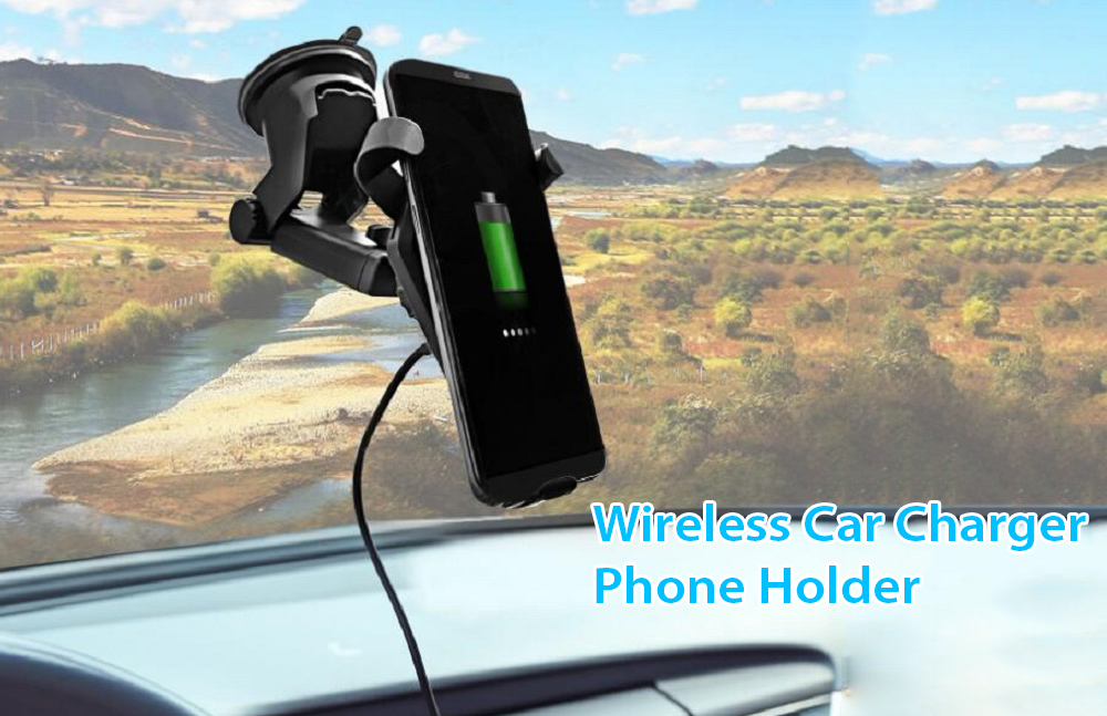 Universal Wireless Qi Fast Charging Car Charger Air Vent Phone Holder Gravity Mount
