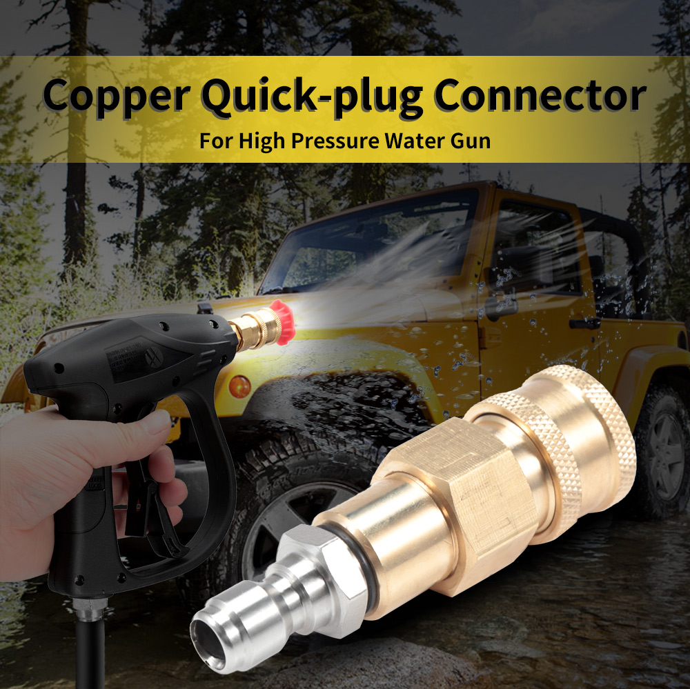 1/4 Copper Quick-plug Connector for High Pressure Water Gun