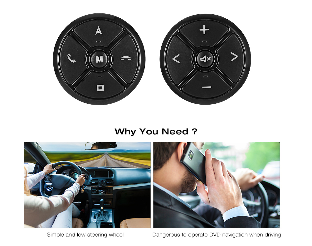Car Intelligent Steering Wheel Controller 2PCS