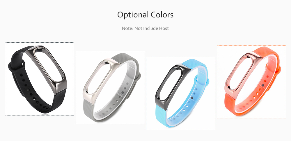 Wristband for Xiaomi Mi Band 2 Zinc Alloy and TPE Material