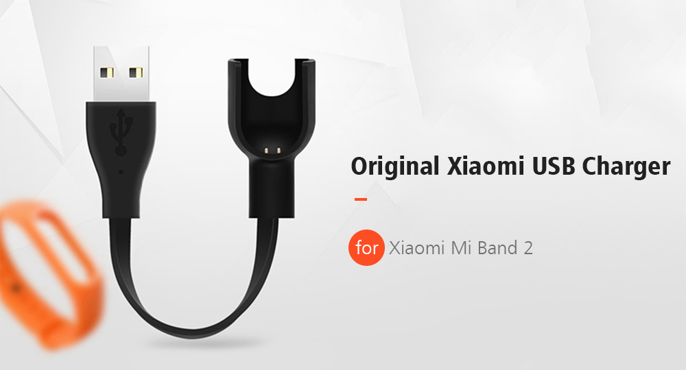 Original Xiaomi USB Charger with Gold Plating Contact for Xiaomi Mi Band 2