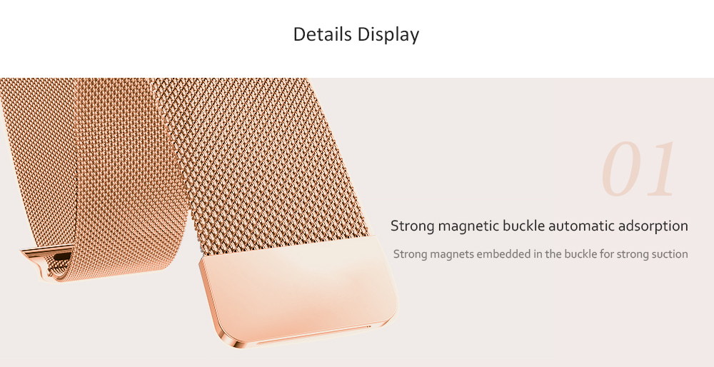 Milanese Loop Stainless Steel Buckle Mesh Watch Band for Xiaomi Huami Amazfit Youth Bit / Bip