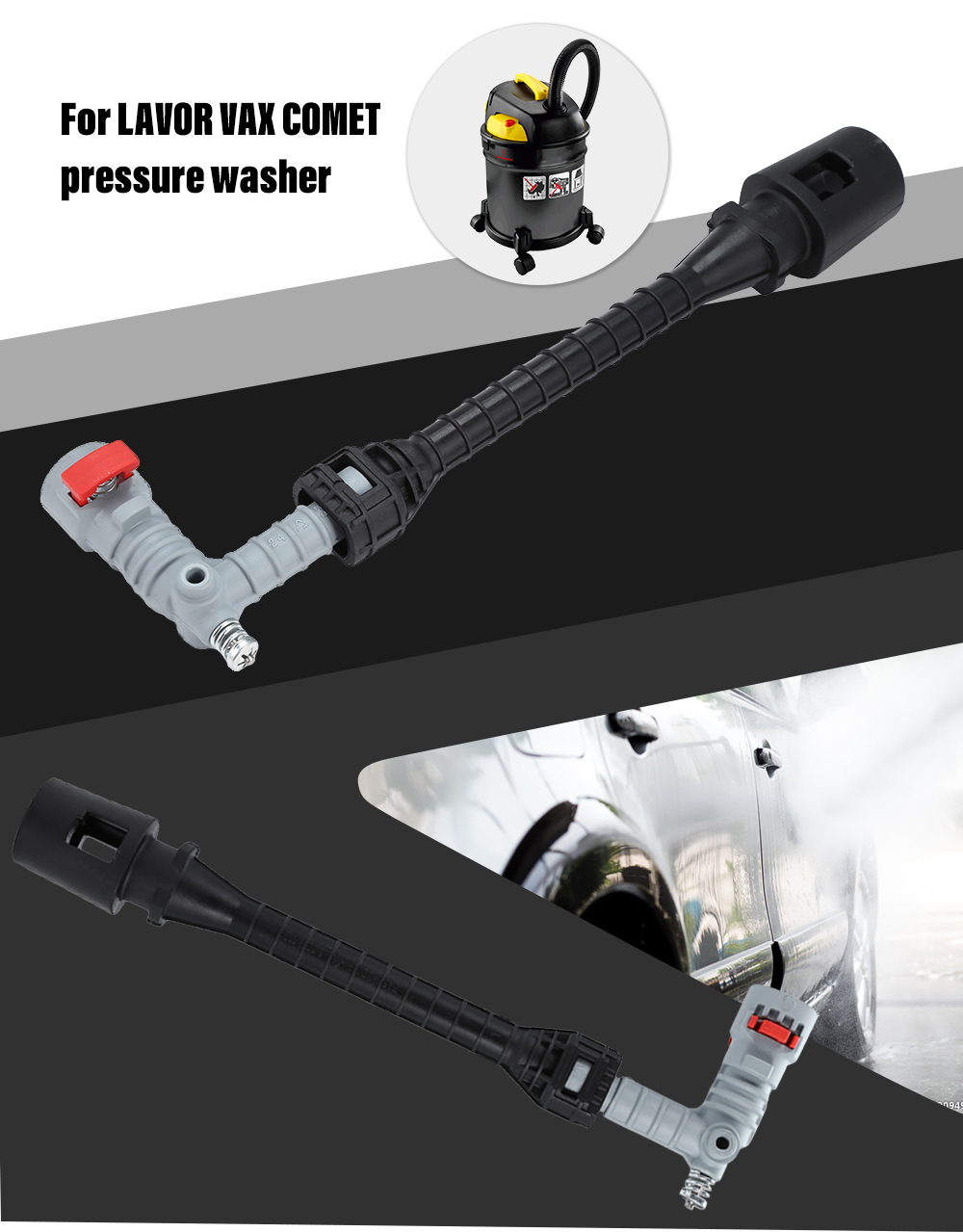 Plastic Internal Water Gun Nozzle for LAVOR VAX COMET Pressure Washer