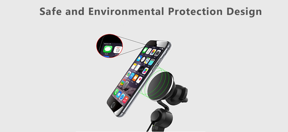 Magnetic Car Holder Charging Stand with 8 Pin / Type-C / Micro USB Cable