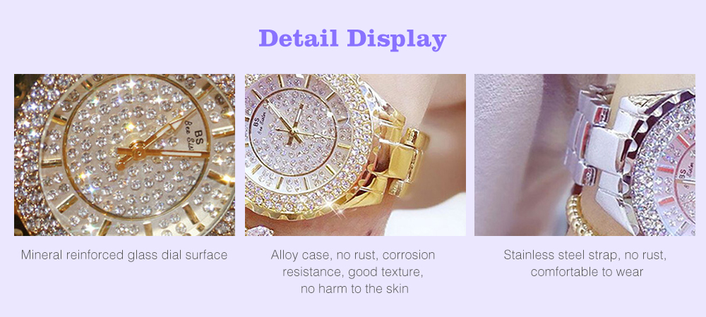 Women Watches Luxury Brand New Geneva Ladies Quartz Rhinestone Wrist Clock Female Dress