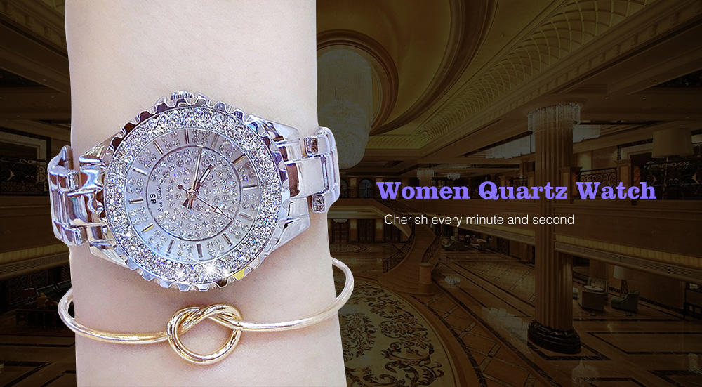 Women Watches Luxury Brand New Geneva Ladies Quartz Rhinestone Wrist Clock Female Dress
