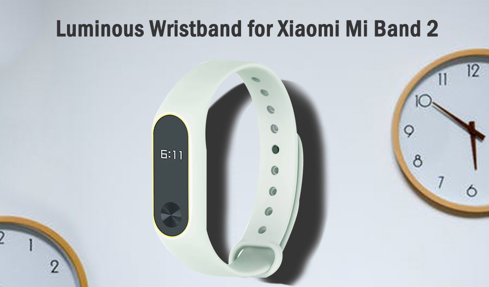 Luminous TPE Wristband for Xiaomi Mi Band 2