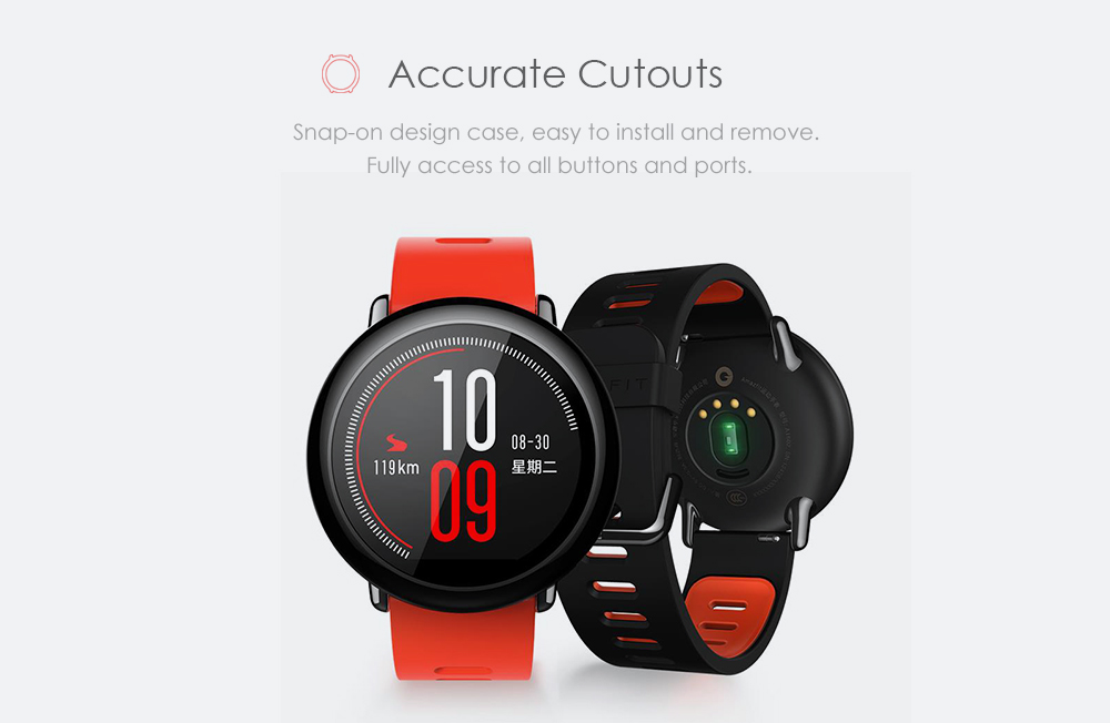TAMISTER Full Coverage Ultra-thin PC Bumper Case for Huami Amazfit