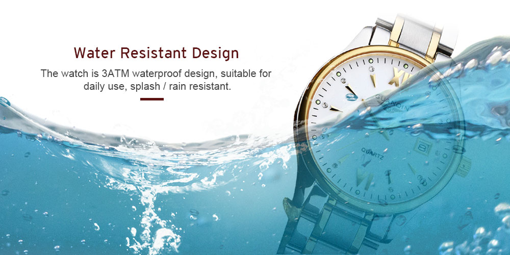GUANQIN GQ80019 Men Business Waterproof Luminous Quartz Watch