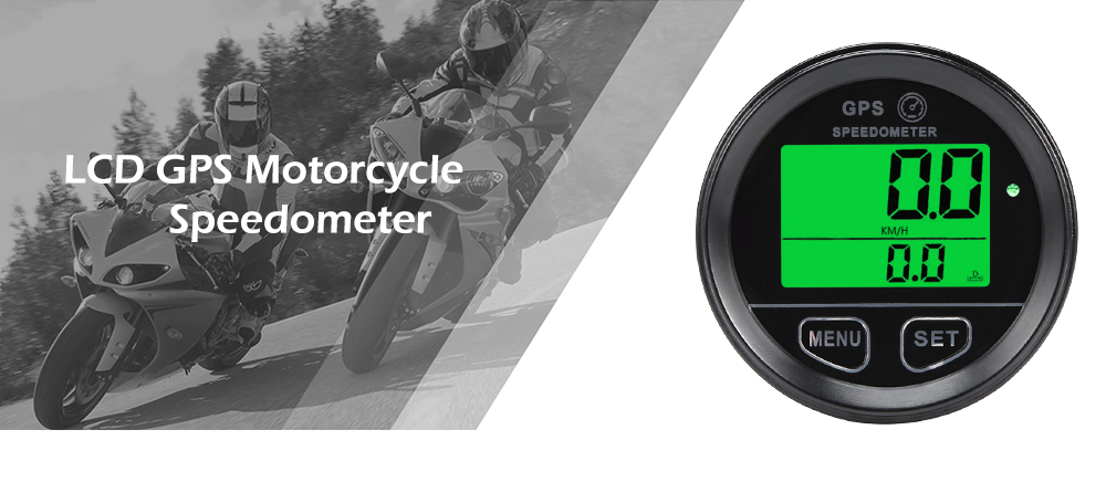 60mm LCD Motorcycle GPS Speedometer Odometer