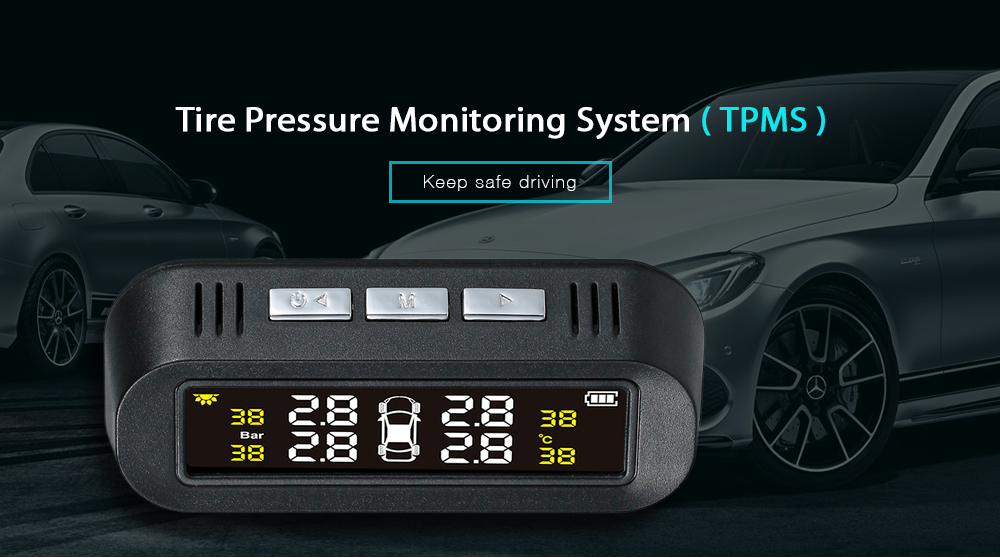 TY15 Mini Solar Powered Tire Pressure Monitoring System Detector
