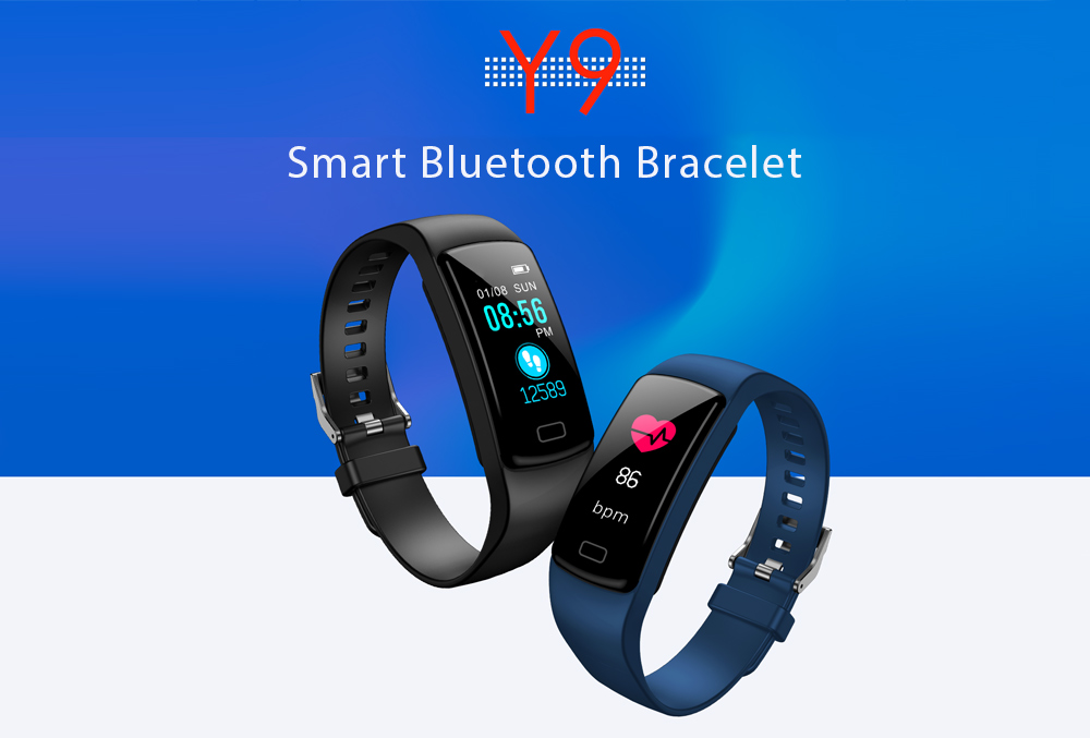 Y9 Smart Bluetooth Bracelet Color Screen Heart Rate Blood Pressure Monitoring Sports Smartwatch