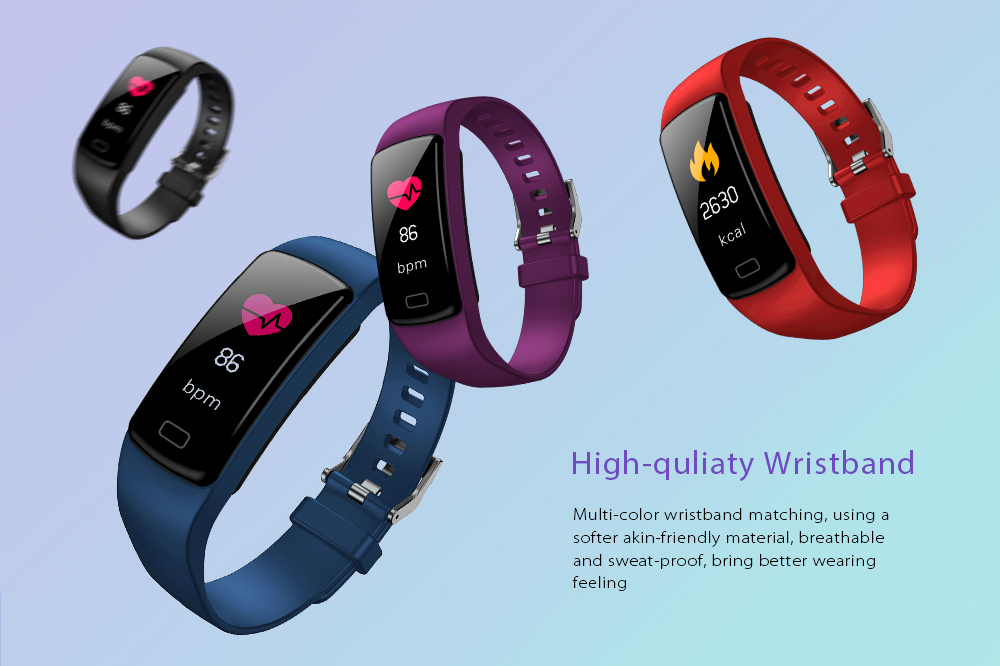 Y9 Smart Bluetooth Bracelet Color Screen Heart Rate Blood Pressure ...
