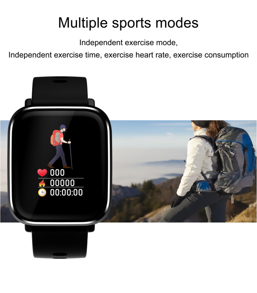 Q58S Heart Rate / Blood Pressure Monitoring / Multiple Sport Modes / Touch Screen Smart Watch