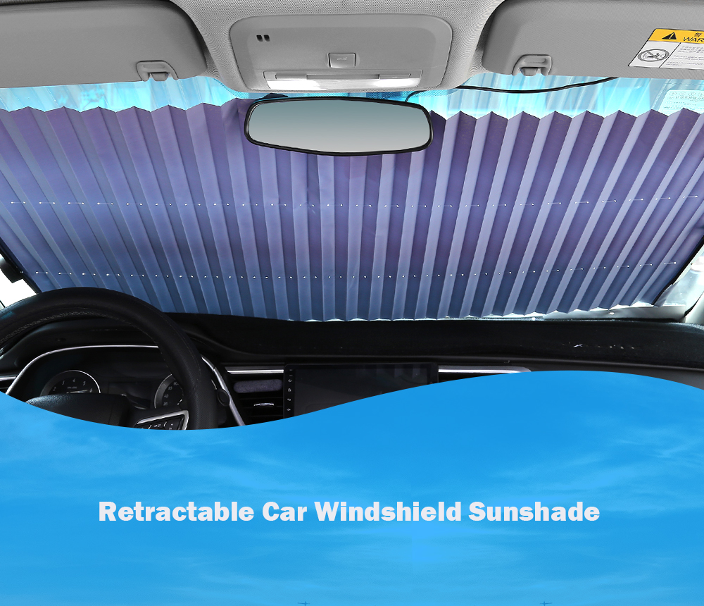 70cm Retractable Car Front Windshield Sunshade for SUV MPV