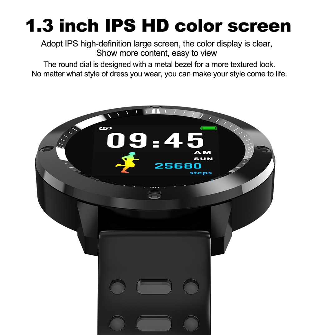 CF58 HD Color Screen / Breathing Light / Multiple Sport Modes / Blood Pressure / Sleeping Monitor Smart Watch