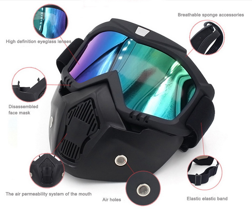 Motorcycle Helmet Bicycle Goggles Outdoor Cycling Equipment Harley Goggles Mask